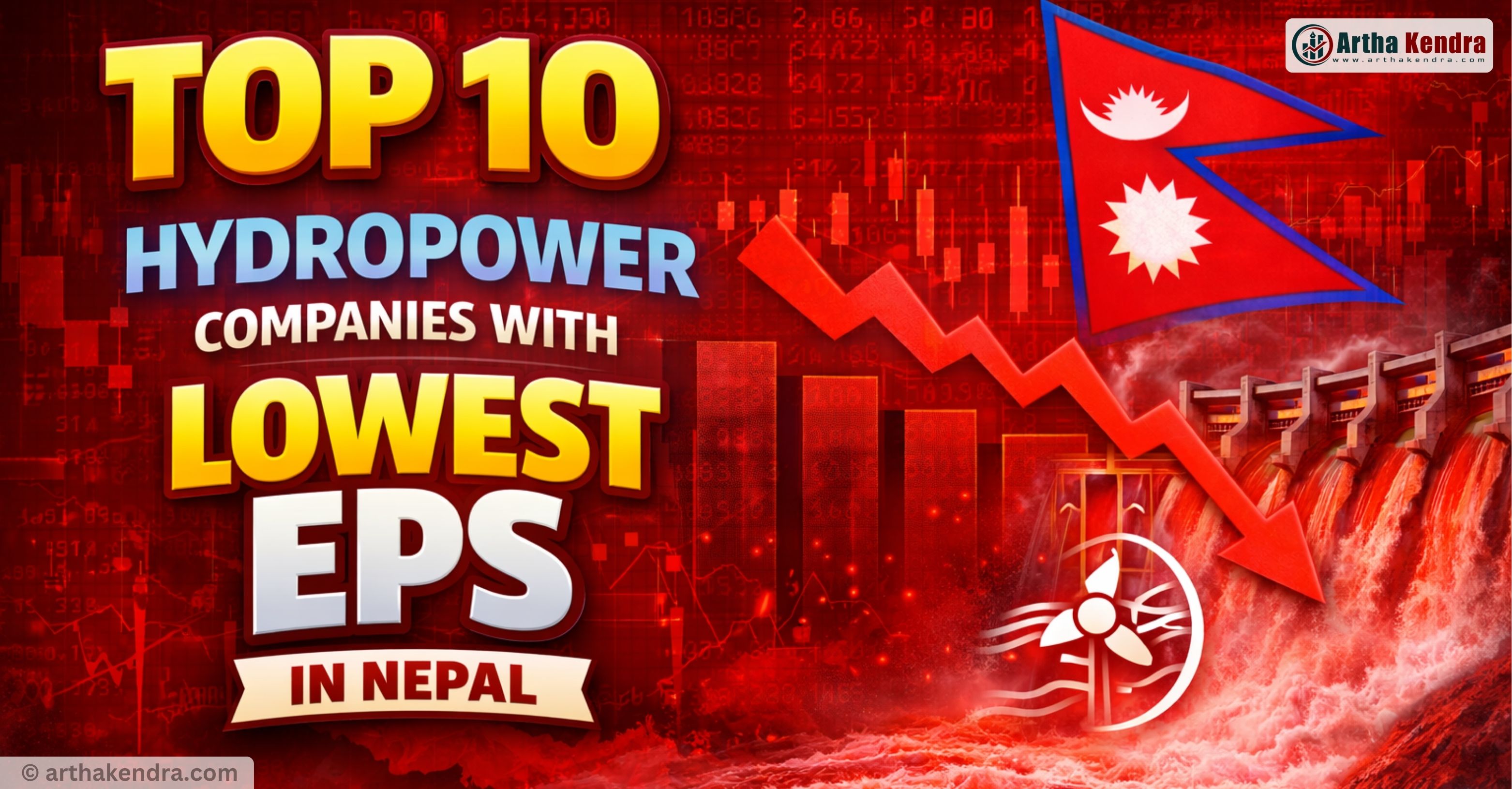 Top 10 Hydropower Companies with Lowest EPS in Nepal